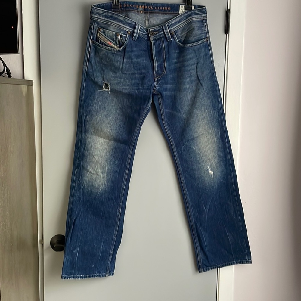 Diesel Larkee distressed jeans; size 33/31